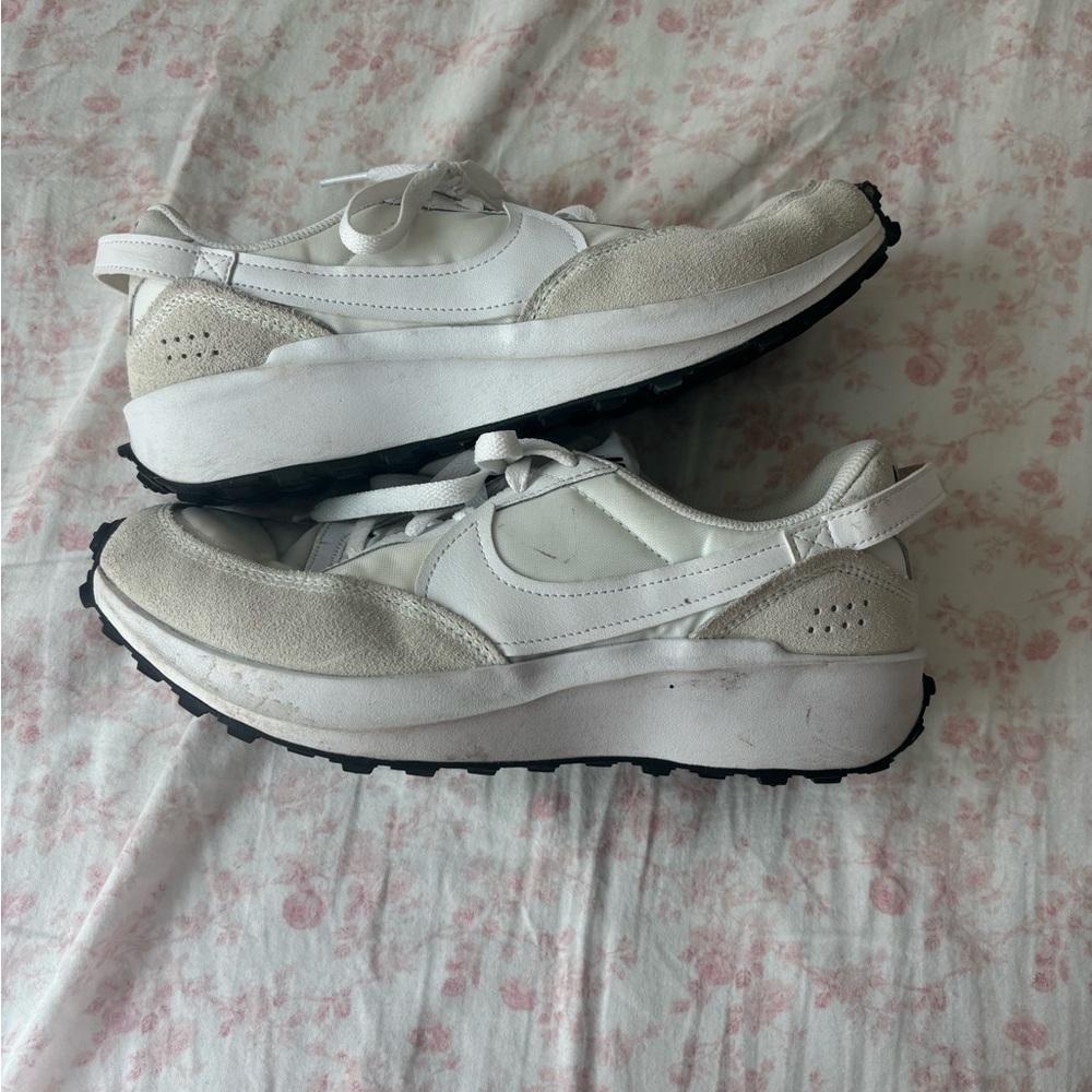 White and Tan Nikes